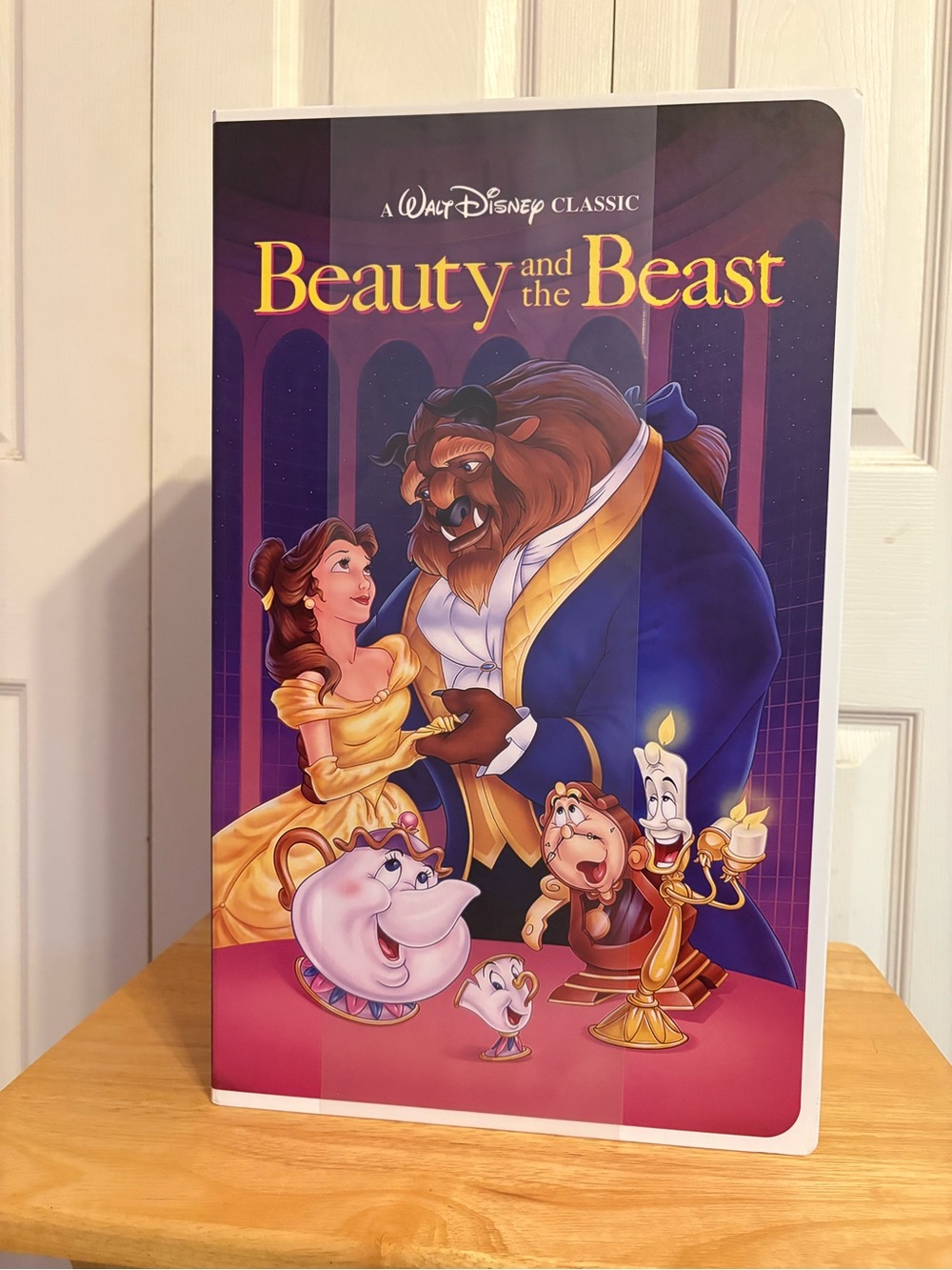 Beauty and the Beast VHS throw blanket- Disney Classic